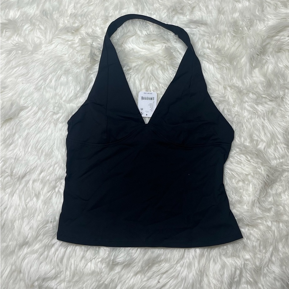 Free People Black Halter Top CB225